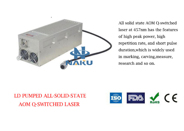 457nm Actively Q-switched Blue Laser 1~500mW